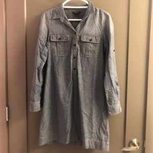 J.Crew Classic Chambray Shirtdress Size S
